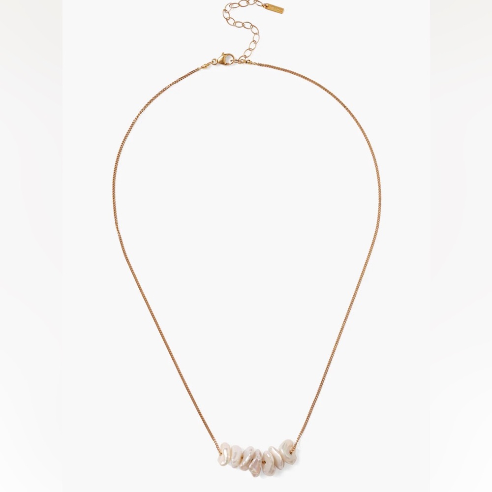 Anini Pearl Necklace Gold - Picture 2 of 2